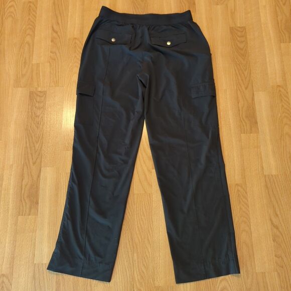 Athleta Trekkie North Jogger Pants Womens 12 Black Zipper Pocket Stretch Active - Picture 4 of 8